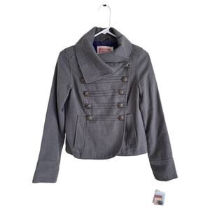 Mossimo Retro Bandleader Jacket Size Small Gray NEW w Tags